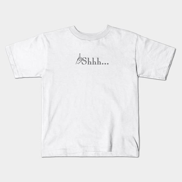 Shhh Kids T-Shirt by Melu